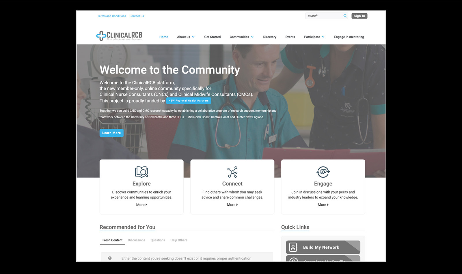 Clinical Research Community case study visual